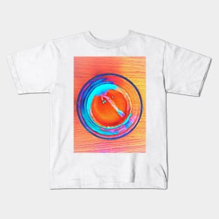 Tropical Summertime  Coffee Ring Kids T-Shirt